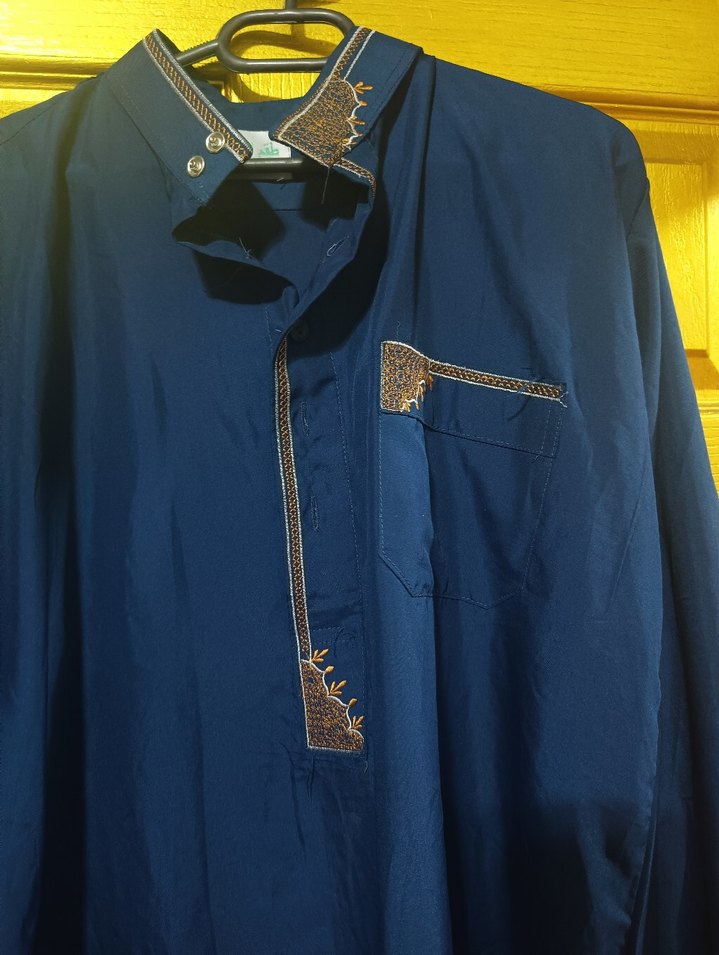 Erkek Uzun Kollu Mavi Gömlek - Görsel 4