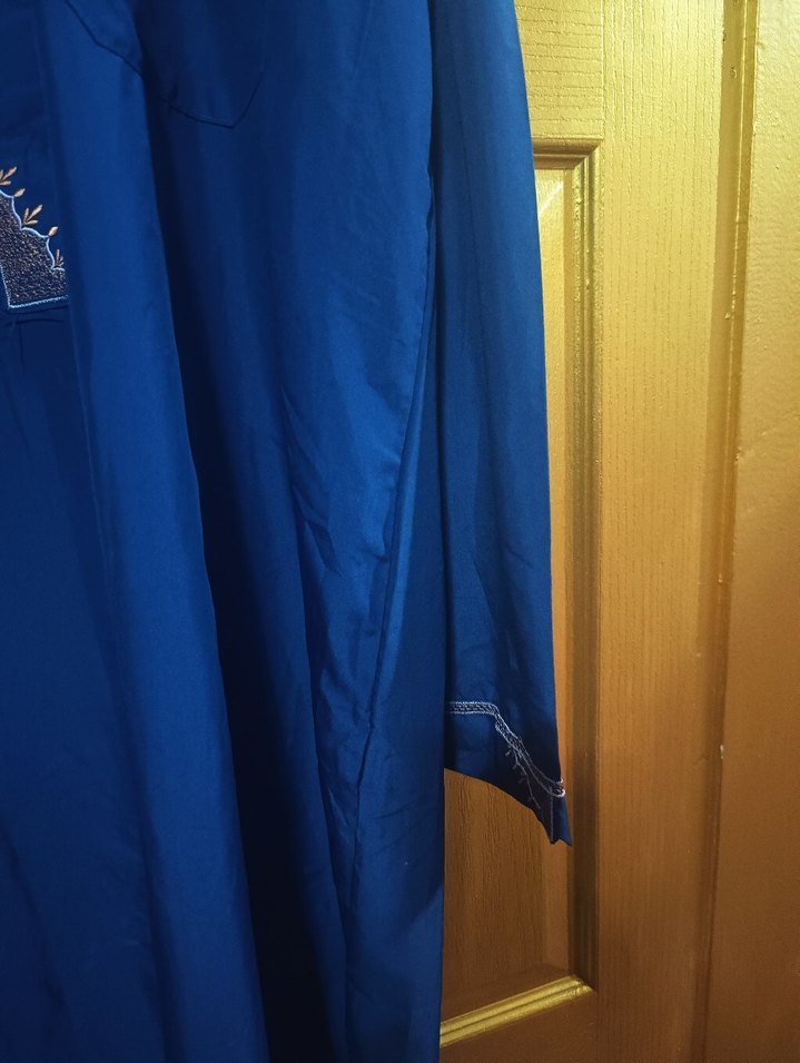 Erkek Uzun Kollu Mavi Gömlek - Görsel 2