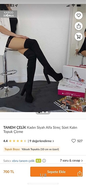 Kalın Topuklu çizme