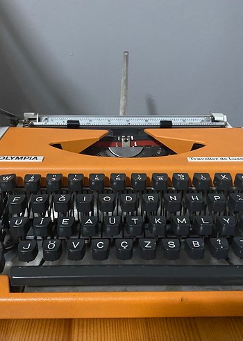 Turuncu Retro Daktilo - Görsel 10