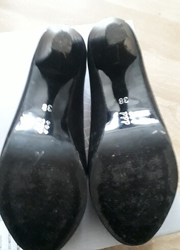 38 Beden Siyah topuklu ayakkabı 
