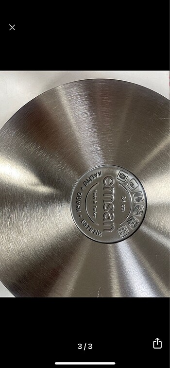 Beden Emsan 24 cm basıl çelik