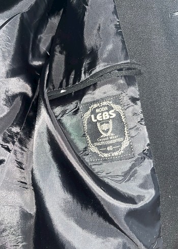 Siyah Süet Düğmeli Erkek Kaban - Görsel 2