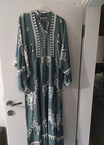 52 beden tesettür elbise Yeni etiketli ürün - Görsel 2
