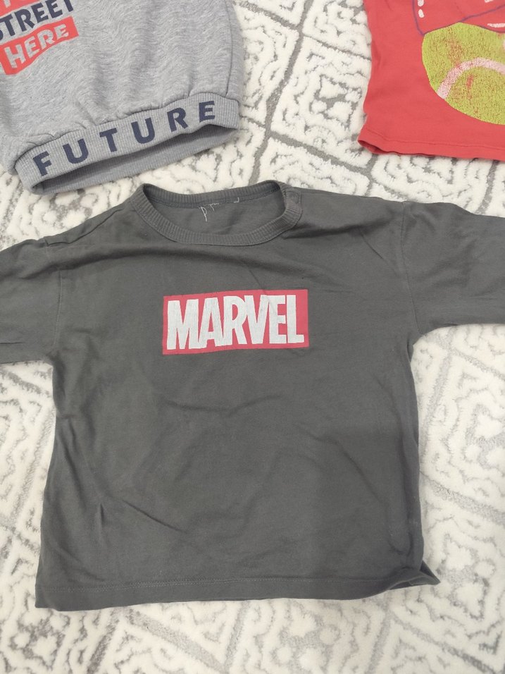 Marvel Baskılı Gri Erkek Sweatshirt - Görsel 3