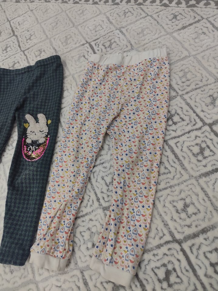 Çok Renkli Desenli Kız Taytları - Görsel 3