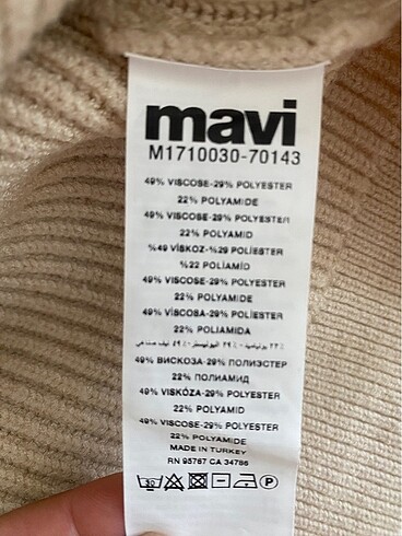 xs Beden camel Renk Mavi jeans marka bayan süveter