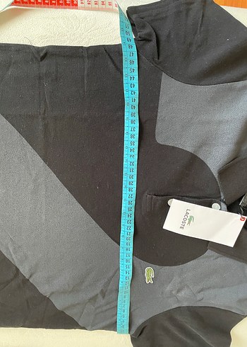 s/m Beden siyah Renk Lacoste Siyah Gri Kısa Kollu Polo Tişört