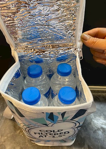 Soğuk Filtreli  Saklama Çantası Gri-Beyaz - Görsel 3