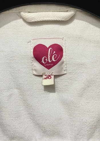 Beyaz kot Ceket - Görsel 6