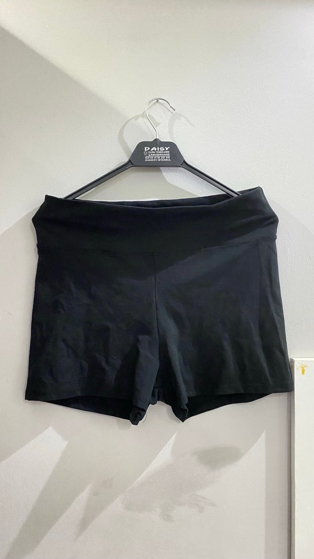 Siyah Mini Spor Şort - Görsel 2