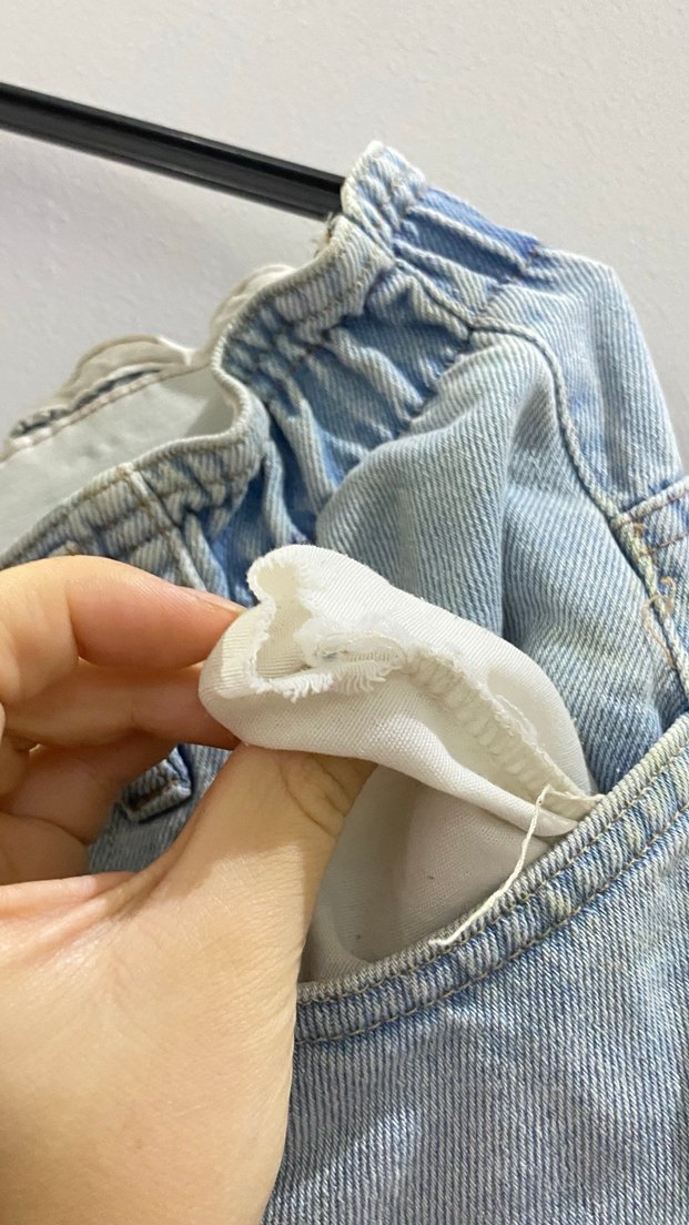 Buz Mavisi Kot Şort - Görsel 3