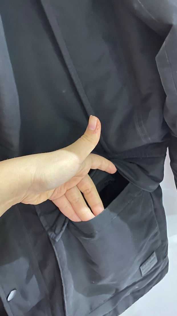 Siyah Erkek Mont - Görsel 5