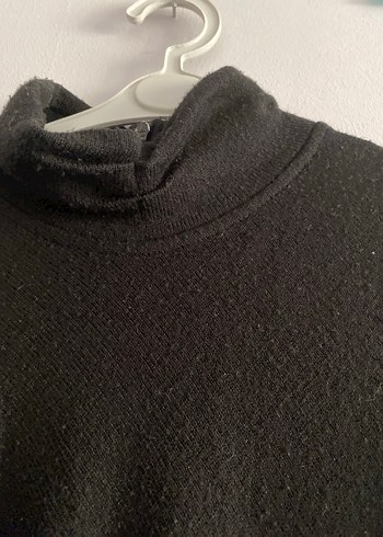 Siyah balıkçı yaka elbise - Görsel 6