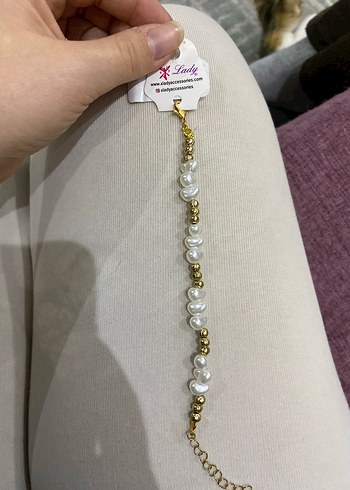 Turkuaz Taşlı Zincir Detaylı Bileklik - Görsel 2