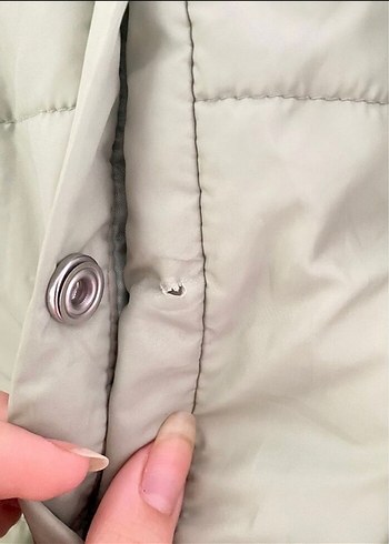 Diğer Bej Kapüşonlu Mini Fermuarlı Ceket