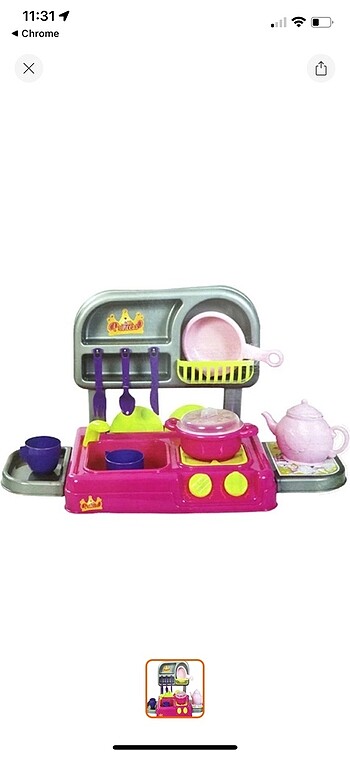 Little princess set üstü mutfak seti oyuncak