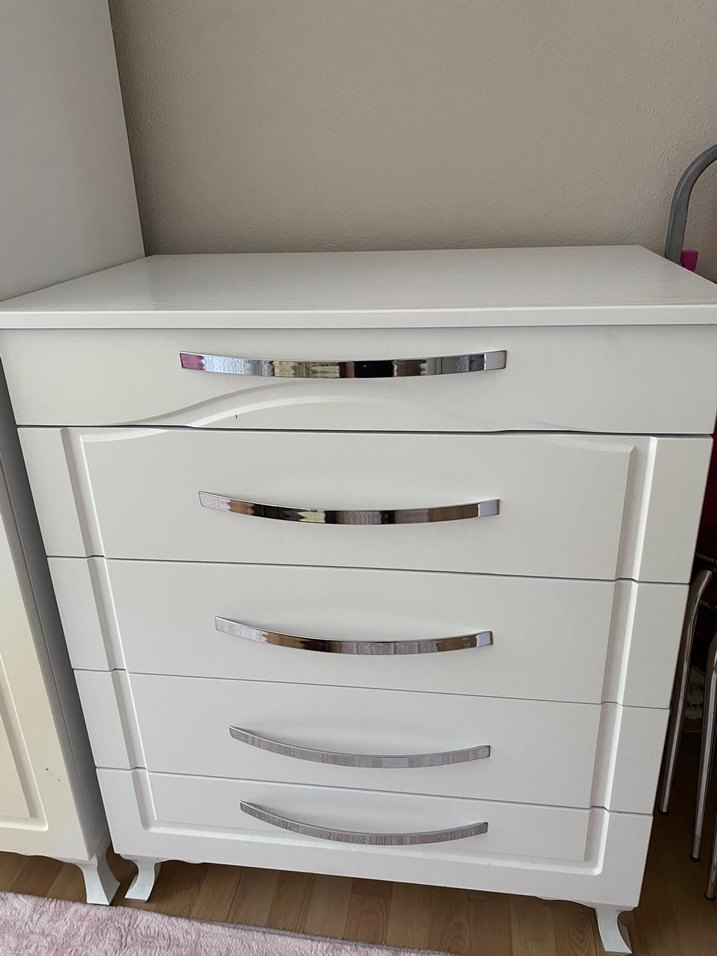 Beyaz Çocuk Gardırop 4 Kapılı - Görsel 5