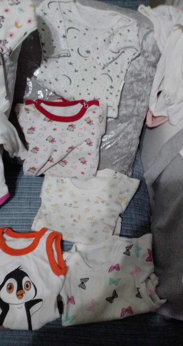 Renkli Baskılı Kısa uzun kollu karışık bady - Görsel 4