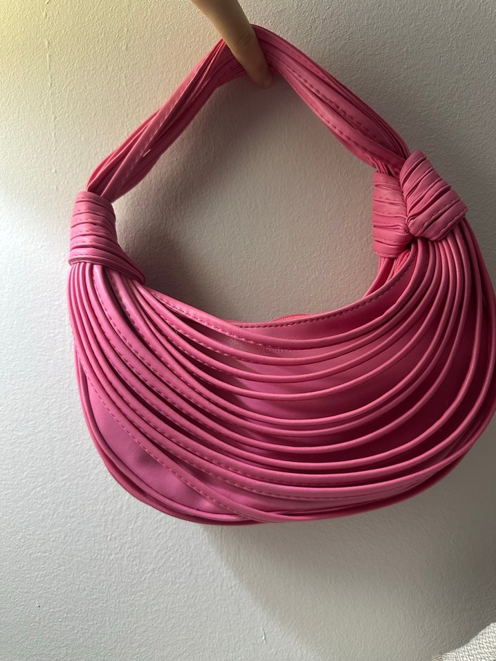 Pembe Pileli Kadın Çanta - Görsel 3