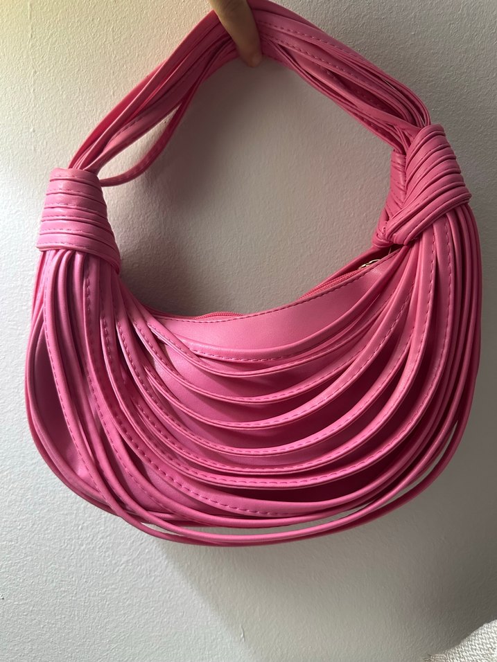 Pembe Pileli Kadın Çanta - Görsel 4