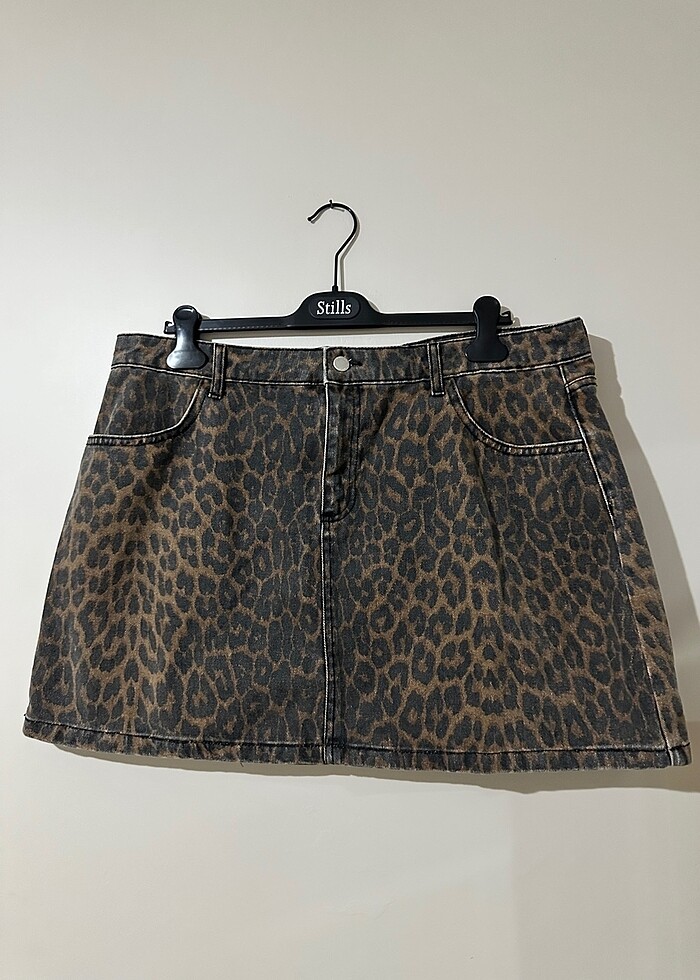 Leopar mini etek - Görsel 2