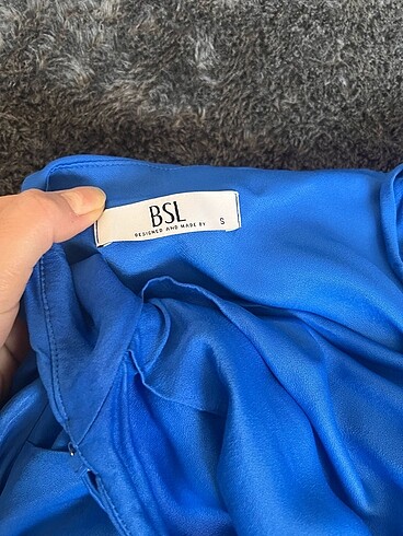 BSL FASHION Yırtmaçlı elbise