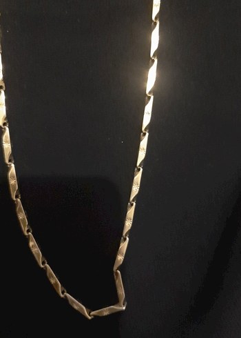 Altın Renk Zincir Detaylı Kadın Kolye - Görsel 2