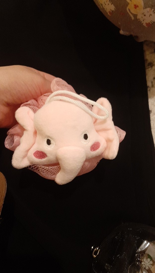 Pembe Fil Figürlü Peluş Oyuncak - Görsel 3