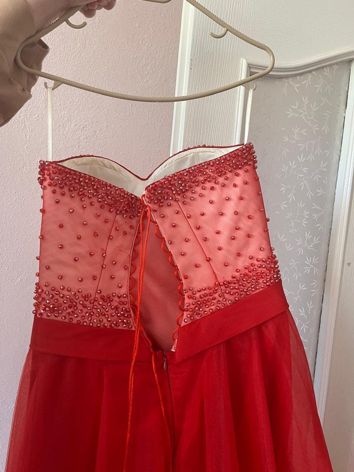 Nişanlık KINALIK Straplez Uzun Abiye Elbise - Görsel 3