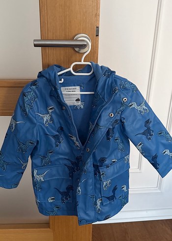 Primark Mavi Dinozor Desenli Cocuk Kapusonlu Ceket
