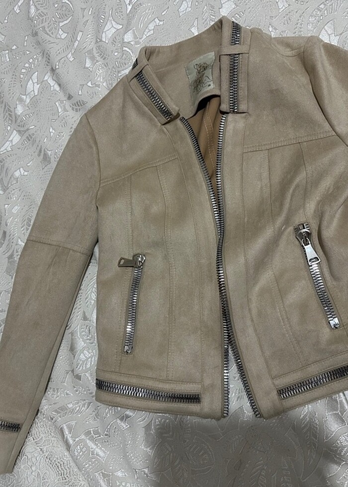 Ekol süet ceket - Görsel 3