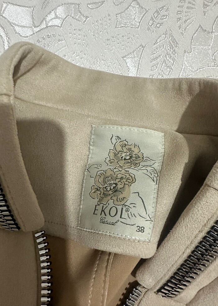 Ekol süet ceket - Görsel 4