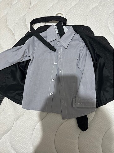 Bebek ceket gömlek takım - Görsel 2