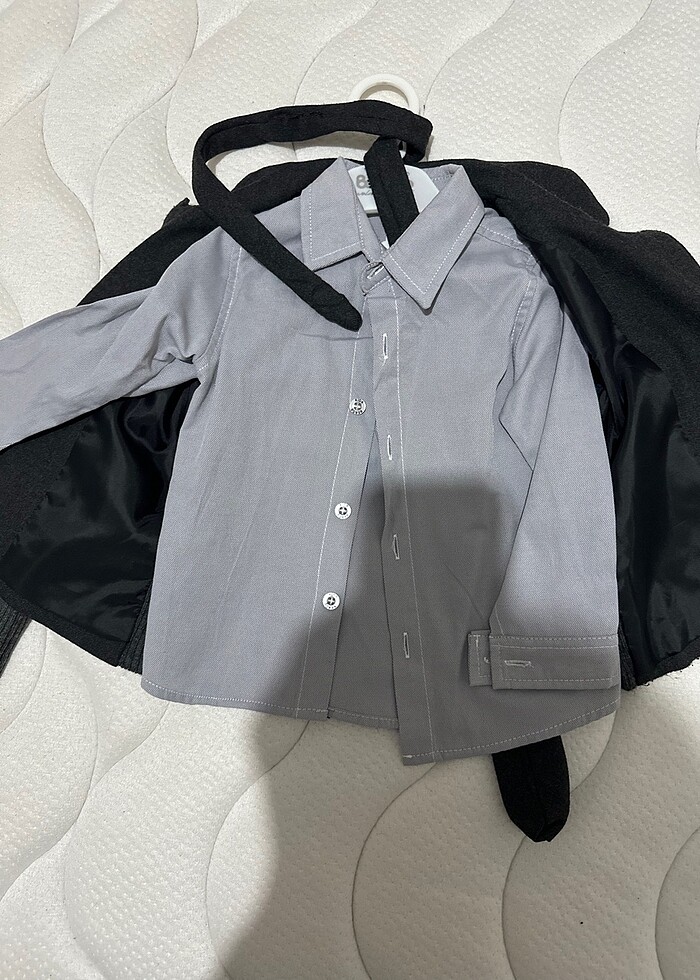 Bebek ceket gömlek takım - Görsel 2