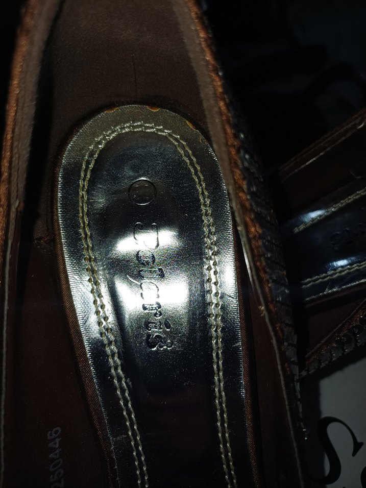 Kahverengi Yılan Derisi Desenli  Topuklu Ayakkabı - Görsel 2