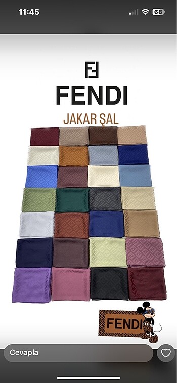 Fendi Jakar şal