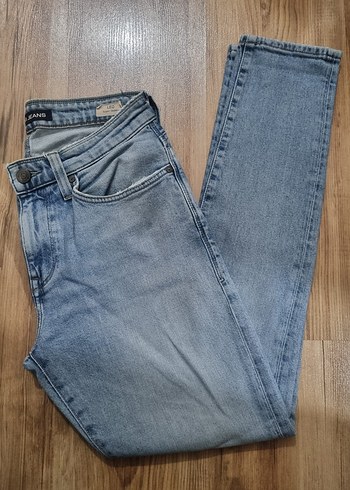 Açık Mavi Erkek Skinny Kot - Görsel 4