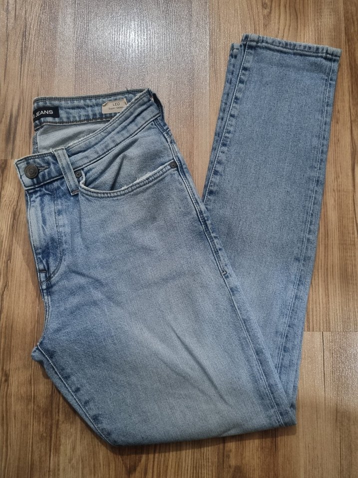 Açık Mavi Erkek Skinny Kot - Görsel 4