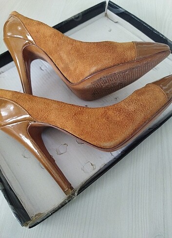 37 Beden camel Renk #Stiletto süet ve rugan