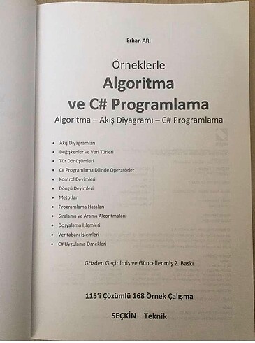  Beden Algoritma ve C# Programlama Kitabı