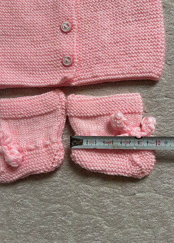 Zara Kız Çocuk Pembe Kısa Kollu Örgü Hırka