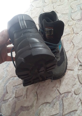 Gri Erkek Outdoor Botları Velcro Detaylı - Görsel 9