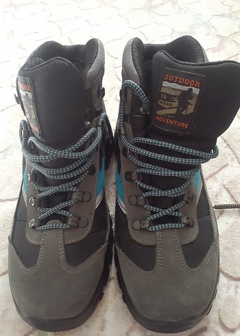 Gri Erkek Outdoor Botları Velcro Detaylı - Görsel 2