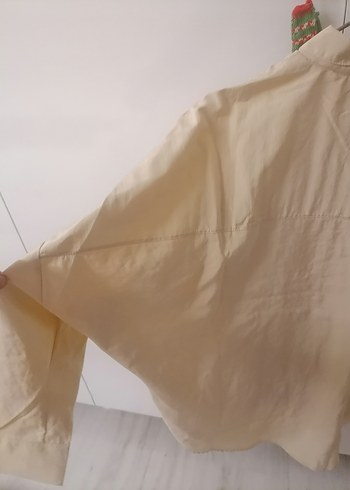 Bej Keten Kadın Gömlek  yenı hiç giyilmedı - Görsel 5