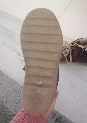 Kürklü Mor Süet Kız Botu - Görsel 5