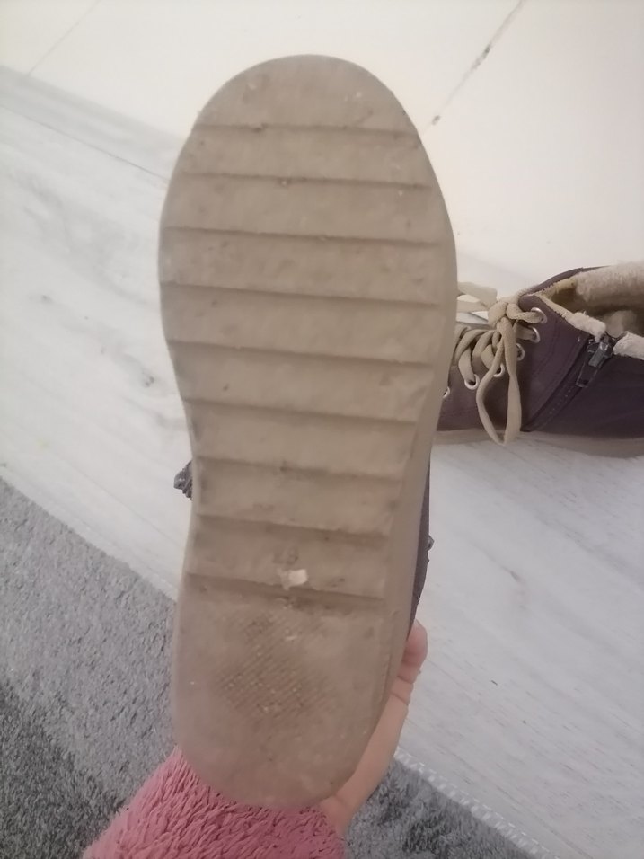 Kürklü Mor Süet Kız Botu - Görsel 5