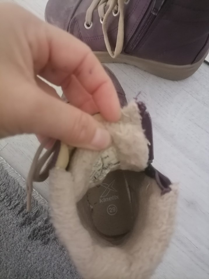 Kürklü Mor Süet Kız Botu - Görsel 4