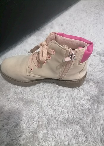 Peluş Detaylı Pembe Kız Çocuk Botu - Görsel 3