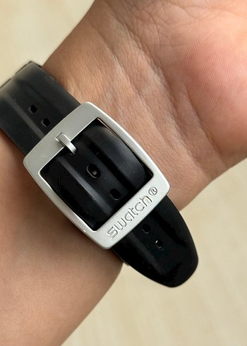  Beden siyah Renk Unisex swatch Gri-Beyaz Kol Saati